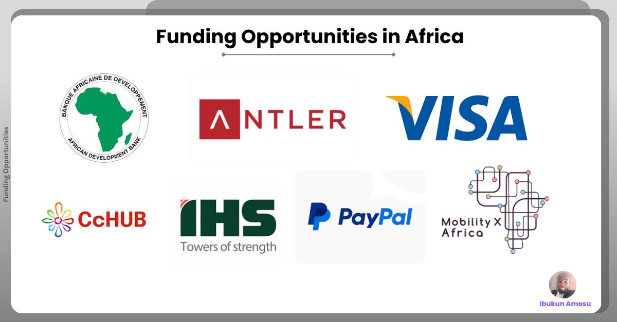 FUNDING OPPORTUNITIES FOR AFRICAN FOUNDERS &amp; ENTREPRENEURS

🌿 <a href="/AfDB_Group/">African Development Bank Group</a> In-Country YouthADAPT Challenge
$30K grant for climate solutions
🔗 incountryouthadapt.kenyacic.org

💰 <a href="/AntlerGlobal/">Antler</a> Nairobi (September Cohort)
$100K pre-seed investment
🔗 antler.co/apply

1/3