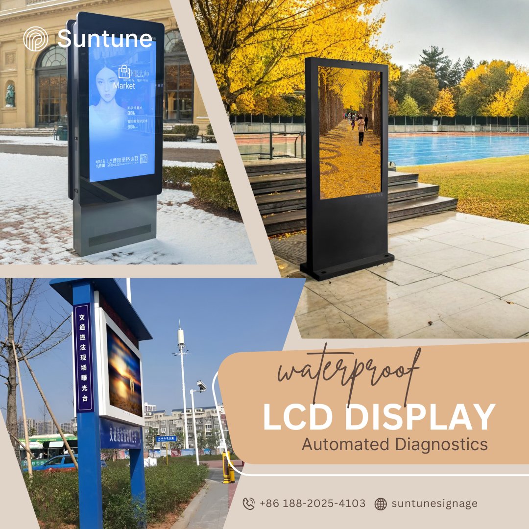 suntunesignage's tweet image. 🏙️ Transform public spaces with outdoor LCD displays that engage, inform, and entertain. #PublicDisplay #OutdoorLCD #SmartCityTech