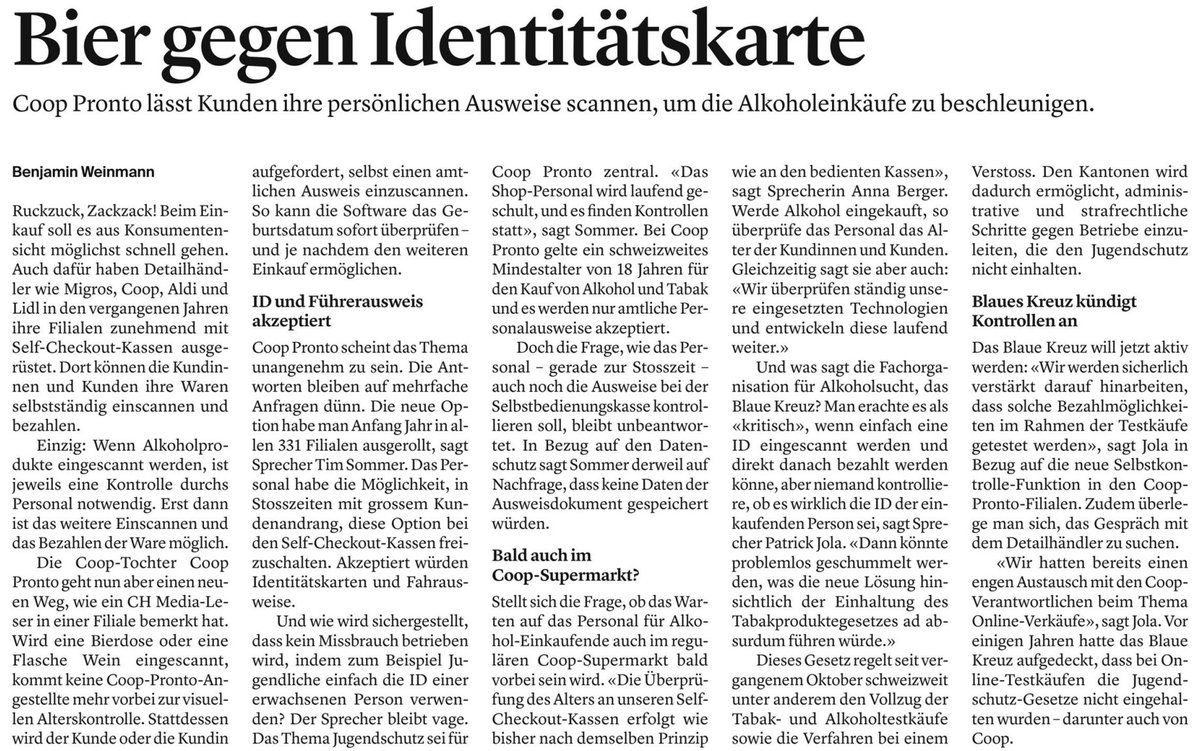 Gesagt: 
Das Thema #Jugendschutz sei für <a href="/coop_ch/">coop_ch</a> Pronto zentral.

Gedacht: 
Aber Umsatz und Gewinn sind halt doch wichtiger...

#Alkohol #Tabak #Selbstkontrolle