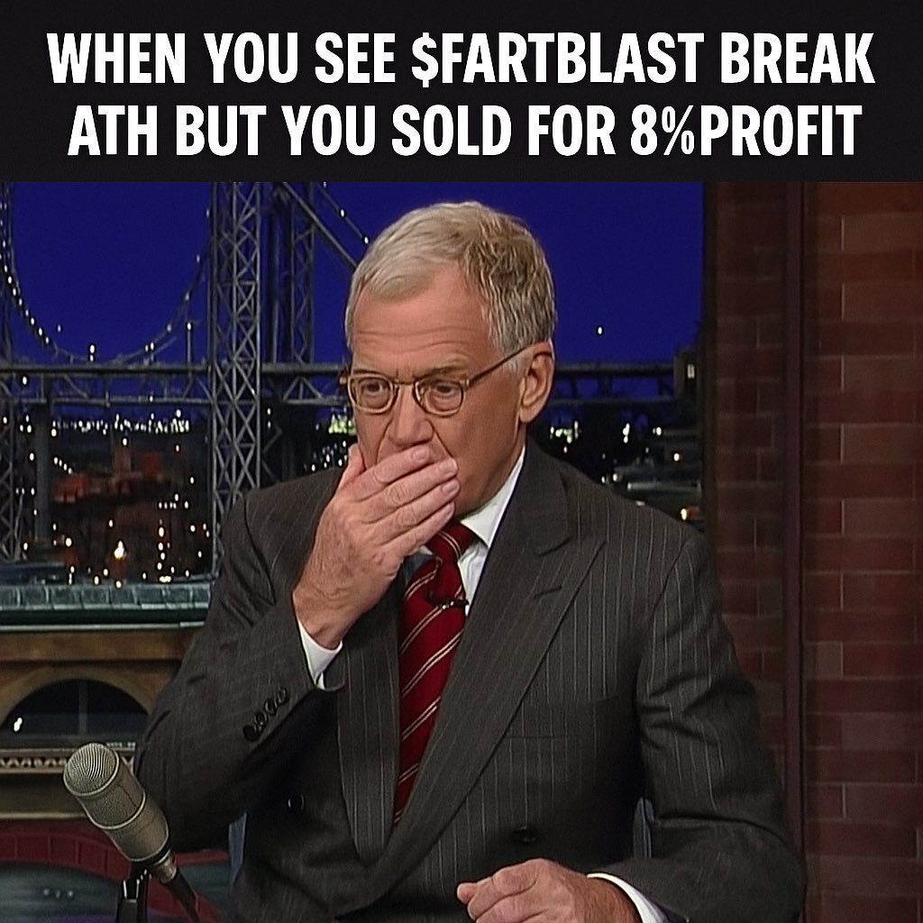 QEyqpb's tweet photo. When you see $FARTBLAST break ATH but you sold for 8% profit
#Memecoins
#CryptoTwitter
#CryptoCommunity
#Altcoins
#DeFi
#WenLambo
#DegenSeason
#BagHolder
#FOMO https://t.co/kAcqDz7xqc