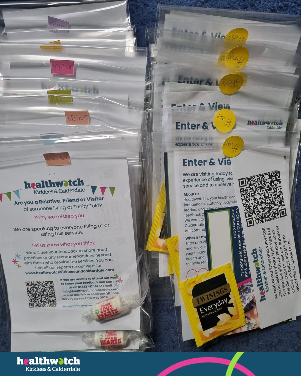 Who check local health &amp; social care services are working for you? 👀
Our Enter and View visits give us a real look inside - listening to patients, staff &amp; families to improve care 💙
See where we've been: healthwatchkirkleesandcalderdale.com/enter-view/