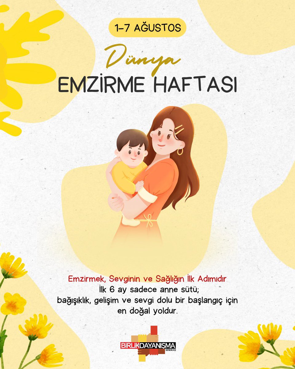 Birlik ve Dayanışma Sendikası (@dayanismasen) on Twitter photo “İlk 6 ay sadece anne sütü”
Çalışan annelere en az 6 ay süreyle ücretli izin hakkı sağlanmalıdır. Ücretli gebelik, doğum ve emzirme izin hakkı sağlıklı bir nesil yetiştirmek için mutlaka gereklidir.
<a href="/saglikbakanligi/">T.C. Sağlık Bakanlığı</a> <a href="/halksagligigm/">Halk Sağlığı Genel Müdürlüğü</a> “İlk 6 ay sadece anne sütü”
Çalışan annelere en az 6 ay süreyle ücretli izin hakkı sağlanmalıdır. Ücretli gebelik, doğum ve emzirme izin hakkı sağlıklı bir nesil yetiştirmek için mutlaka gereklidir.
<a href="/saglikbakanligi/">T.C. Sağlık Bakanlığı</a> <a href="/halksagligigm/">Halk Sağlığı Genel Müdürlüğü</a>