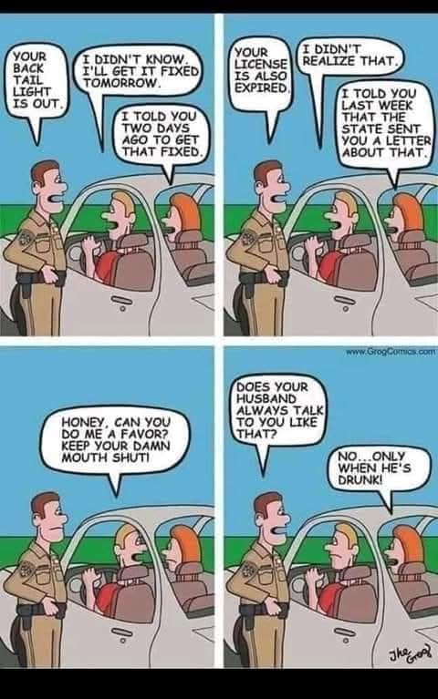 شوہر کو حافج وہسکی صاحب اور بیوی کو منیب فاروق/سہیل وڑائچ یا انصار عباسی سمجھ لیں جو حافج وہسکی صاحب کے کی جرائم فخریہ انداز سے expose کر رہا ہے 😆😂😂