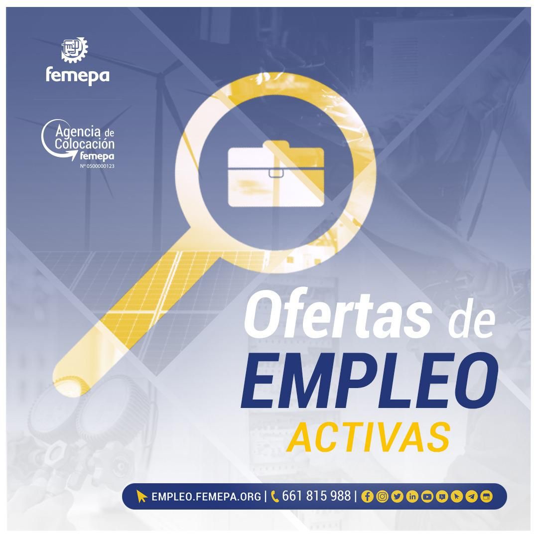 💼 ¿Buscas un cambio en tu carrera? No busques más. Femepa tiene diversas ofertas laborales esperándote. Desde puestos administrativos hasta técnicos especializados. ¡Tu futuro te espera! 

Descúbrelo aquí: empleo.femepa.org