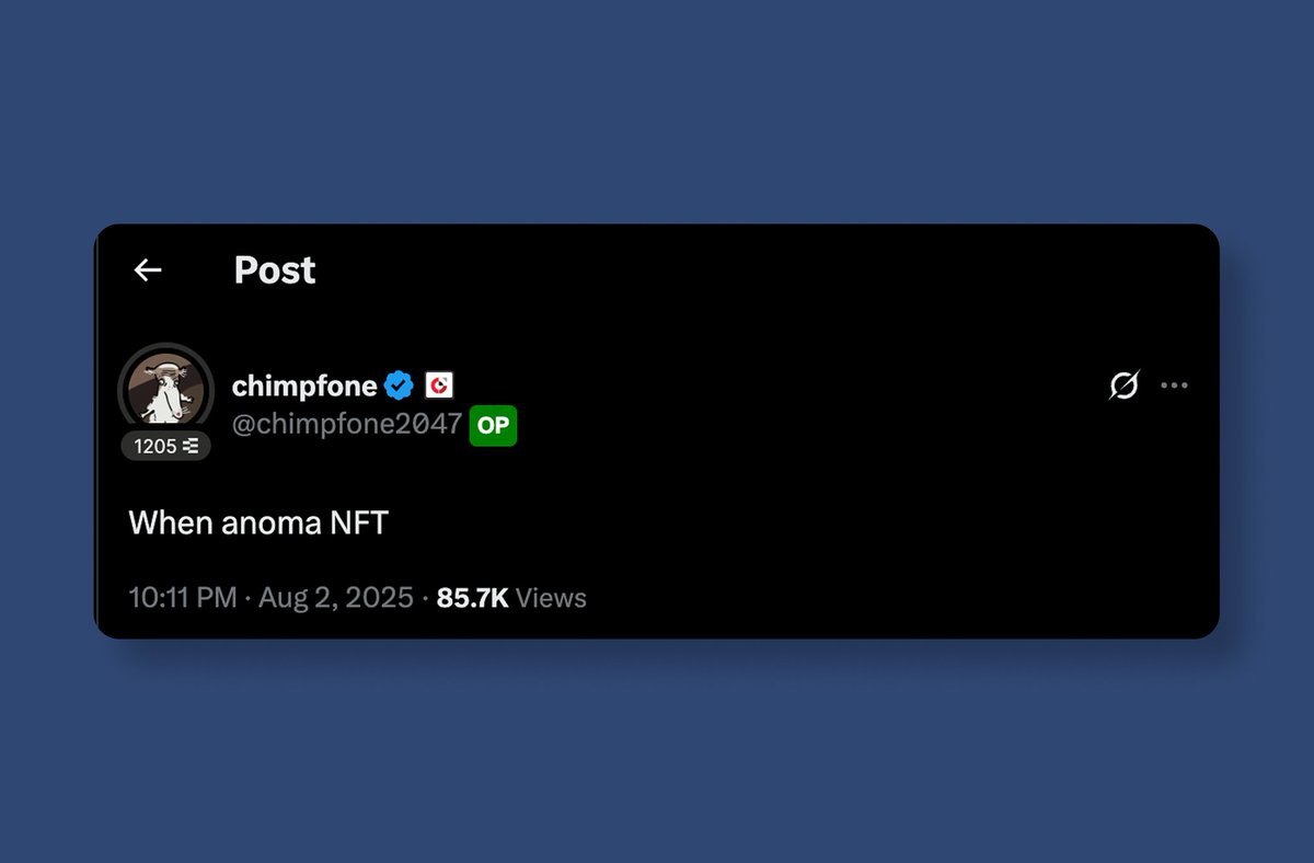 This is a hint that we are getting the official <a href="/anoma/">Anoma</a> NFT collection this week. From what I've gathered, in order to get a spot to mint this collection, you have to hold a high rank on Discord role like wizard, or be among the top yappers  on <a href="/KaitoAI/">Kaito AI 🌊</a> or testnet users.