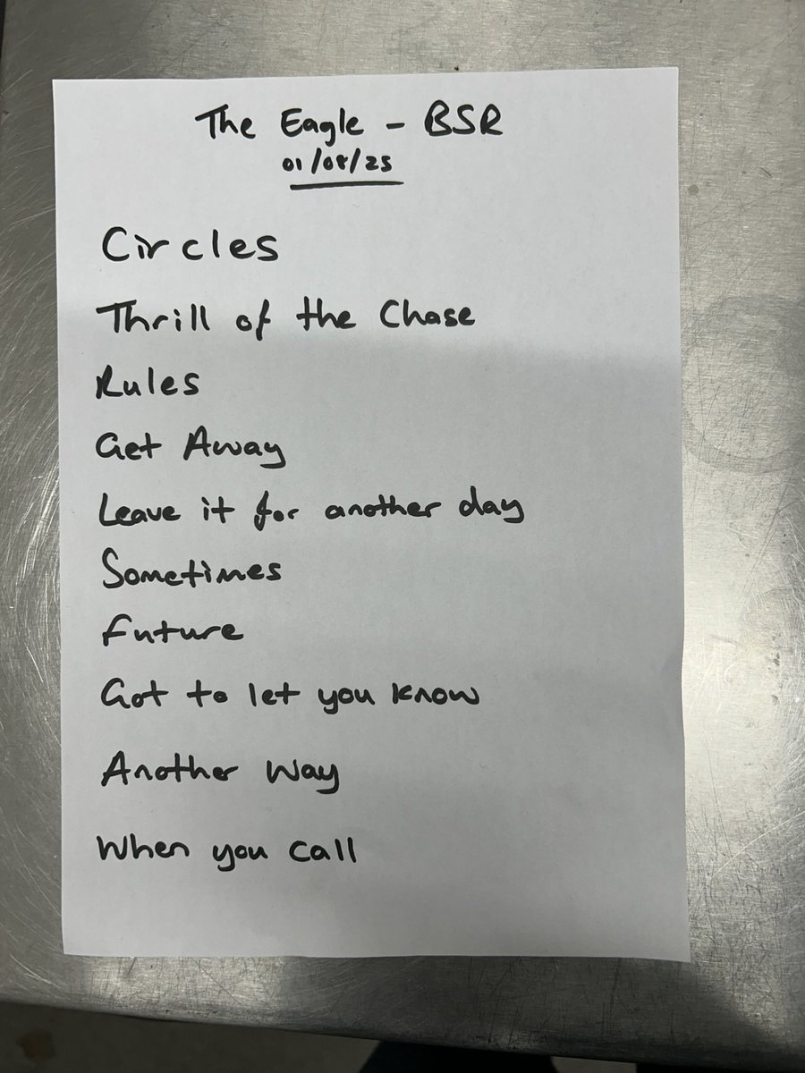 The setlist and corresponding Spotify Playlist from Friday’s show.

We’re back at it this Saturday at Barca in Manchester for a free entry afternoon show with a slightly different setlist 🕺🏼🎶💥

open.spotify.com/playlist/1GEI1…