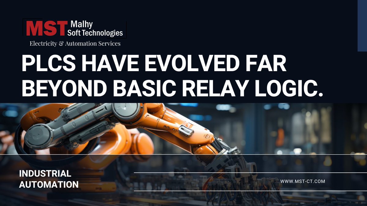 mstct2's tweet photo. PLCs have evolved far beyond basic relay logic

Today’s systems support motion control, PID loops, redundant CPUs, and integration with SCADA, HMI, MES, and ERP platforms 

They're the brains of #smartFactories

Stay tuned
Email: info@mst-ct.com

 #PLC #IndustrialAutomation  #MST https://t.co/Ia239do6TF