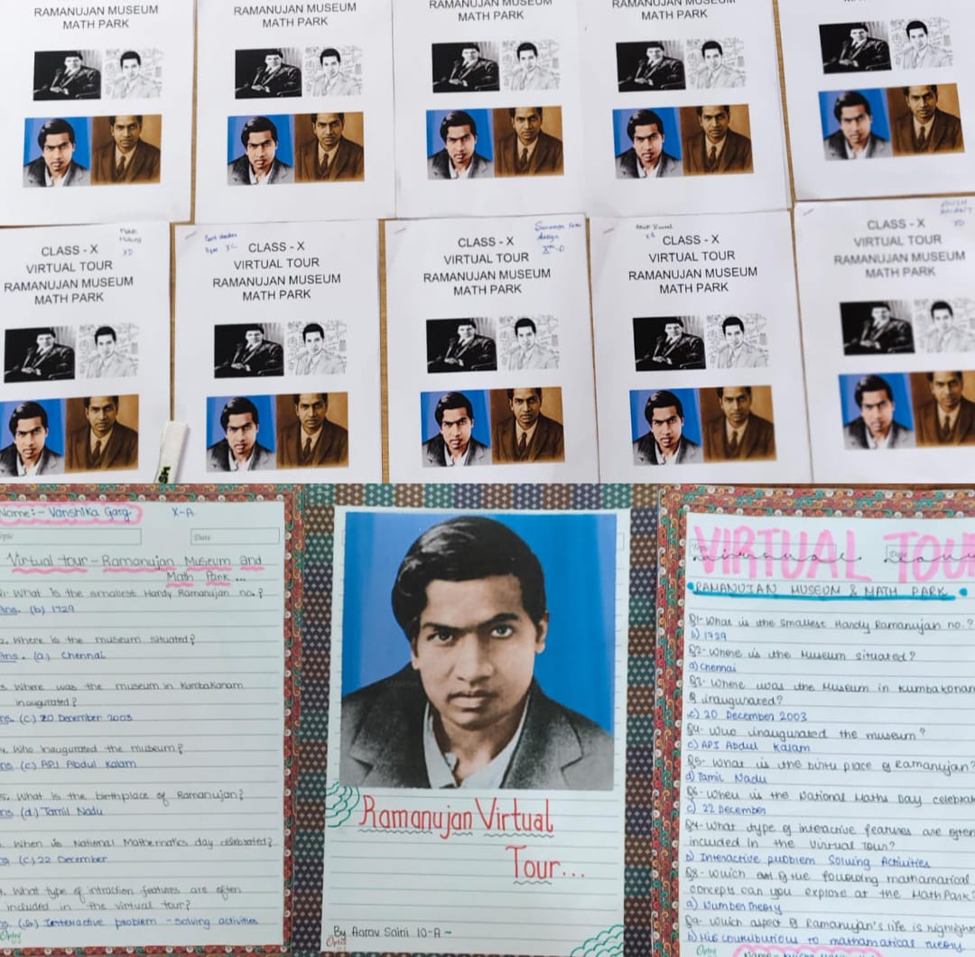 mapsavschool's tweet image. Class X explored Ramanujan’s genius through a virtual tour 🧠✨ Math Park &amp;amp; Museum ignited curiosity, innovation &amp;amp; wonder! 🔢📐 #MathMagic #Ramanujan #Inspiration #VirtualTour 💡🧮