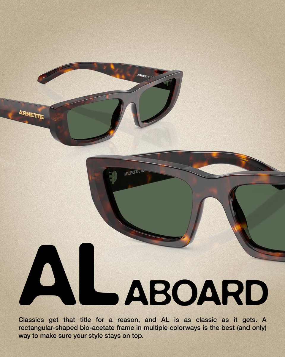 Sup, fam? We've got the latest heat ready to level up your lineup. ​
Tap in.
#ARNETTE