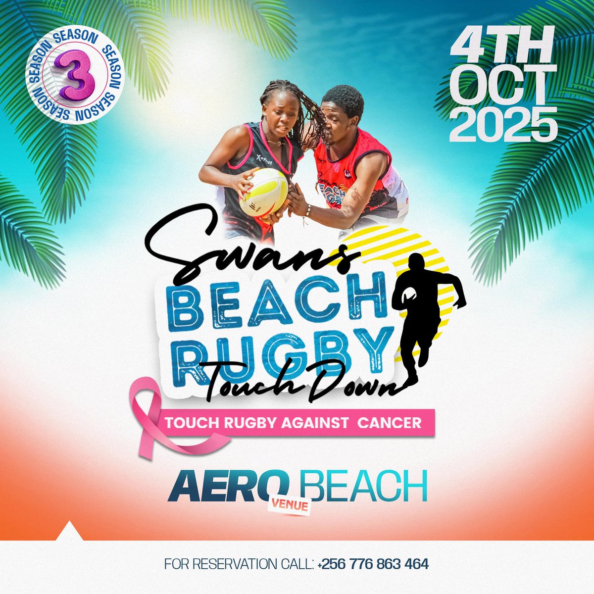 Uganda National Touch Association (@touchuganda) on Twitter photo The good people at <a href="/SwansSportsClub/">Swans Sports Club</a> are bringing back the awesome stuff.
Touch Rugby to celebrate our collective efforts in fighting cancer.
Date - 4th October, 2025
#BeachTouchRugby2025 The good people at <a href="/SwansSportsClub/">Swans Sports Club</a> are bringing back the awesome stuff.
Touch Rugby to celebrate our collective efforts in fighting cancer.
Date - 4th October, 2025
#BeachTouchRugby2025