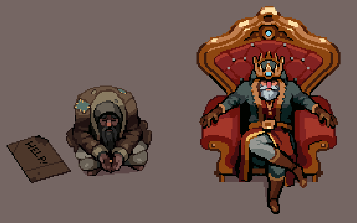 zjdelicious's tweet photo. Poverty Vs. High society (rough) #pixelart https://t.co/zwvRnXOXFV