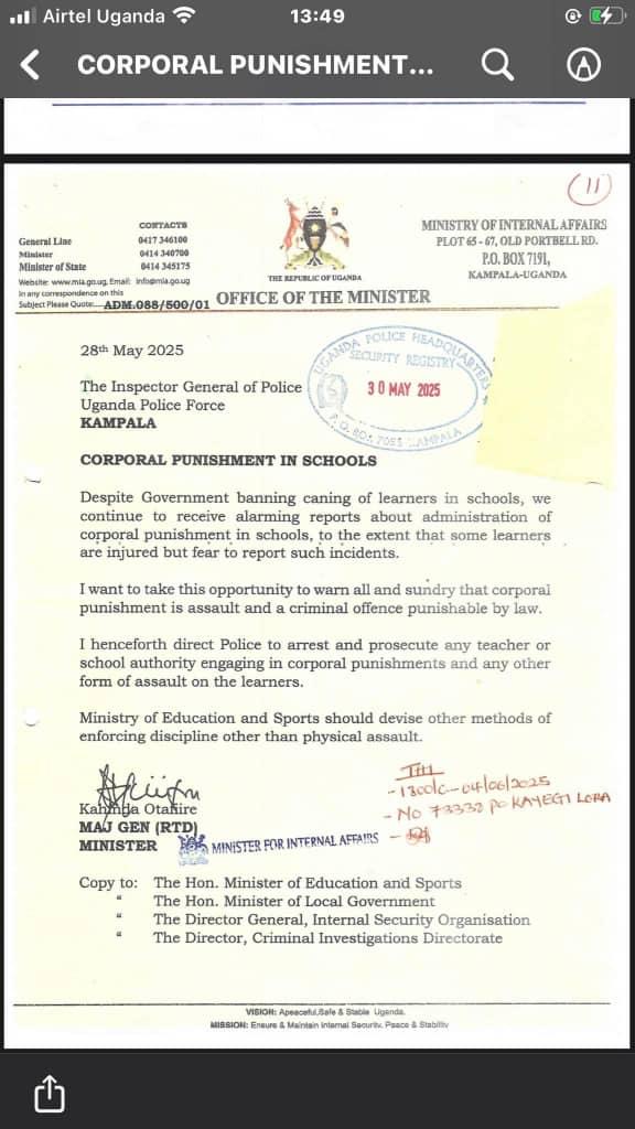 🔥🔥🔥All Patriots, please cascade the message. We will NOT issue Another warning. Corporal Punishment must Stop