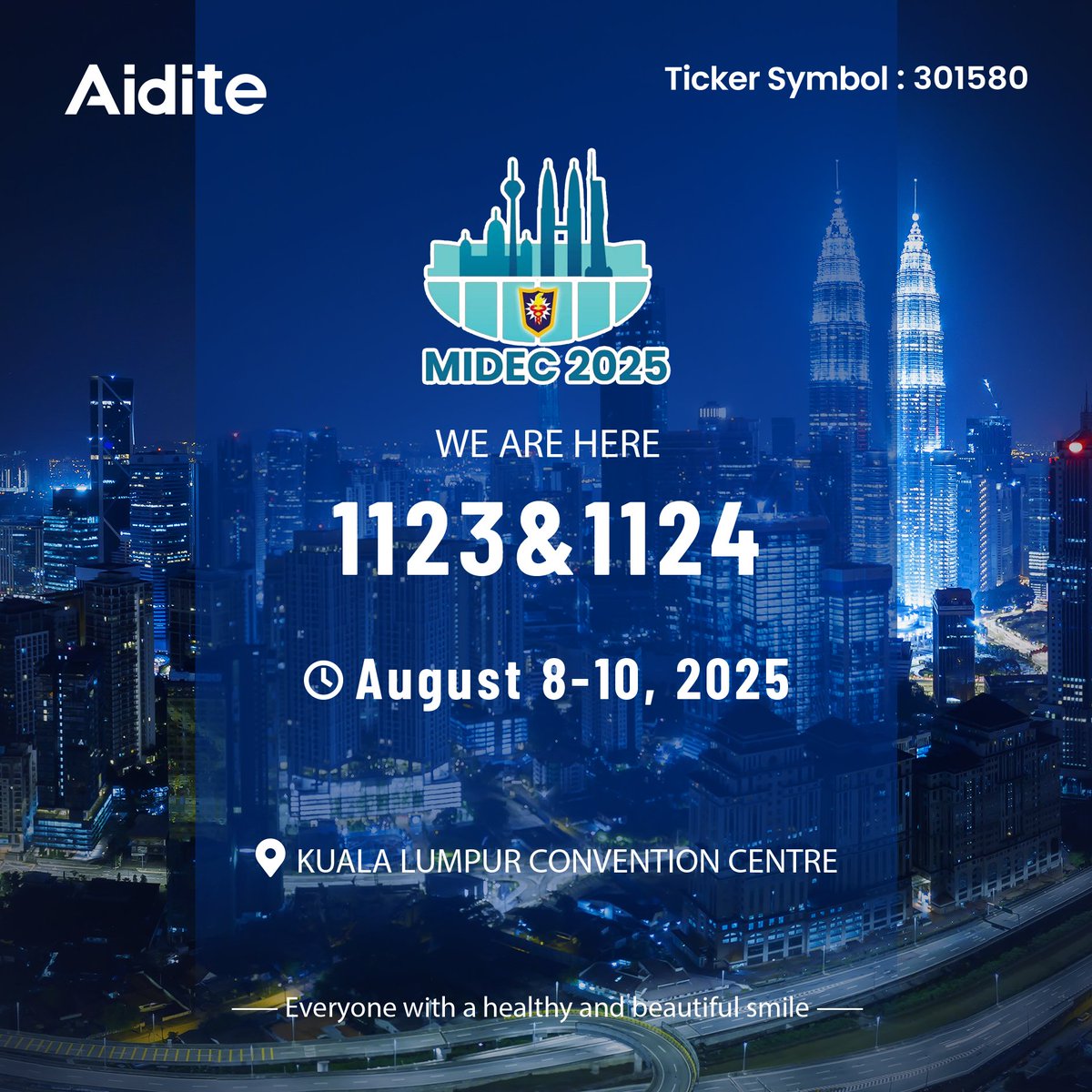 AiditeLtd's tweet image. 🇲🇾 This week in Malaysia — Aidite is at MIDEC 2025!
📍 Booth No. 1123 &amp;amp; 1124
📅 August 8–10
Discover the future of digital dentistry — see it, feel it, believe it!
#Aidite #MIDEC2025 #DigitalDentistry #3DPrinting #FullArchSolution #ImplantSolution #Malaysi