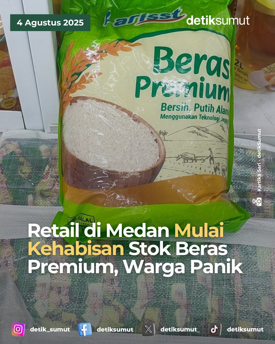 WADUUUUUUH

Retail modern di Kota Medan kehabisan stok beras premium. Banyak warga yang kecewa lantaran sudah berkeliling supermarket namun stok kosong.

dtk.id/NDuaFE

#BeritaMedan #StokBerasPremium #KelangkaanBeras #SupermarketMedan #WargaPanik