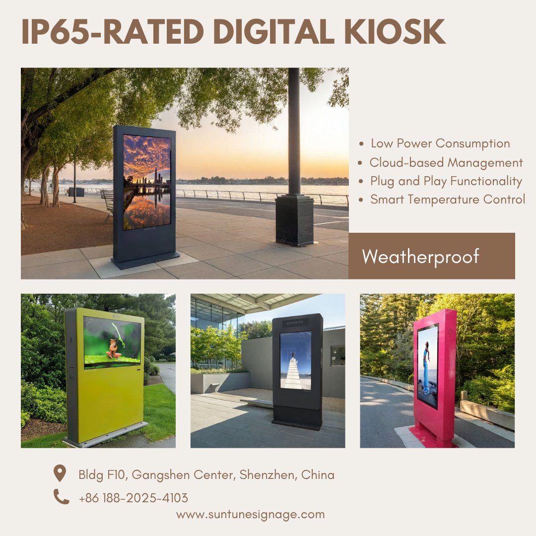 suntunesignage's tweet image. 🎥 Outdoor digital signage creates immersive experiences by integrating live video feeds with LCD tech. #VideoDisplays #InteractiveLCD #OutdoorAdvertising