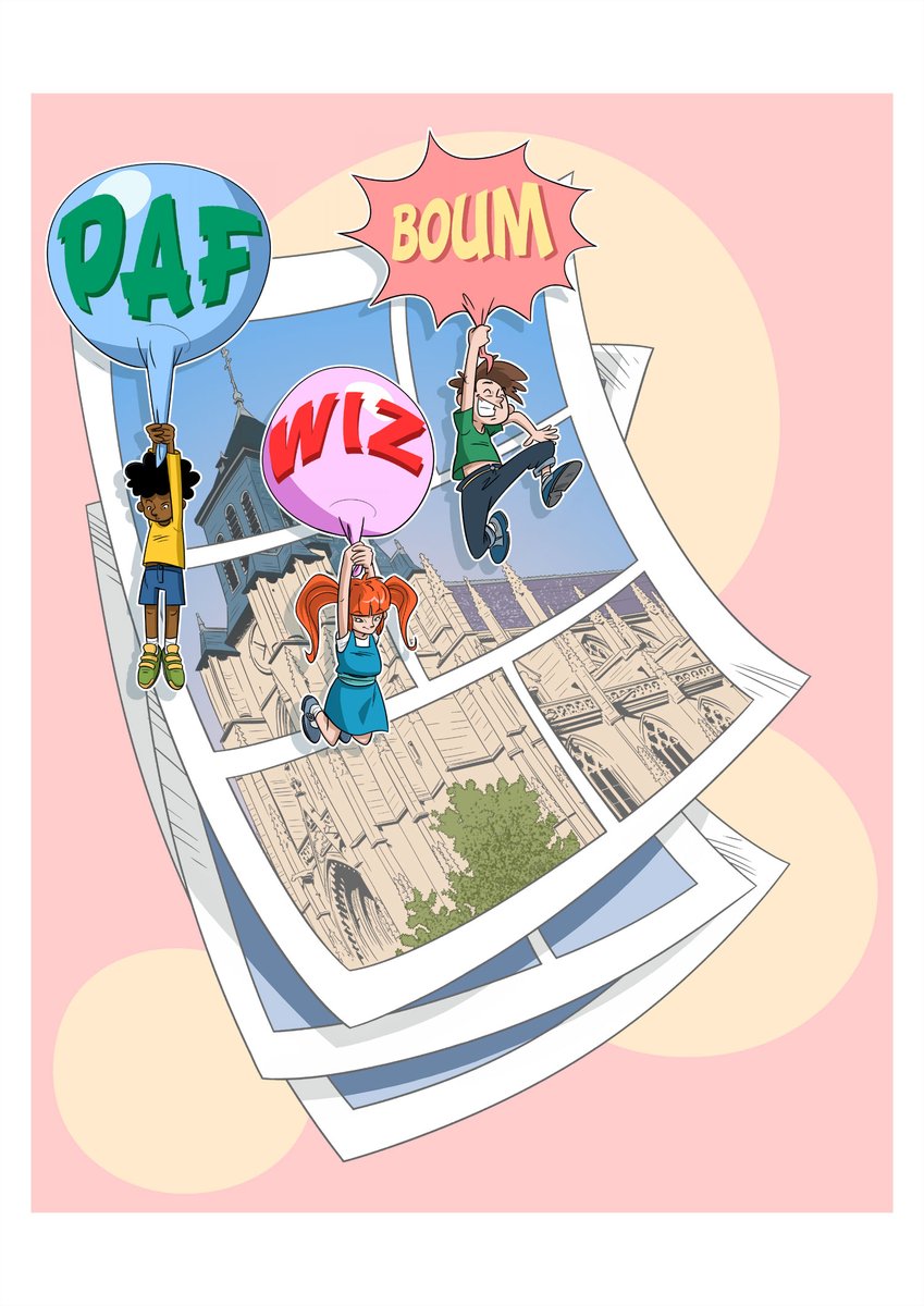 Dessin/recherche pour l'affiche du prochain festival BD "Lisieux en Bulles". ✍️
#LPP #LaPetitePelle #LisieuxEnBulles