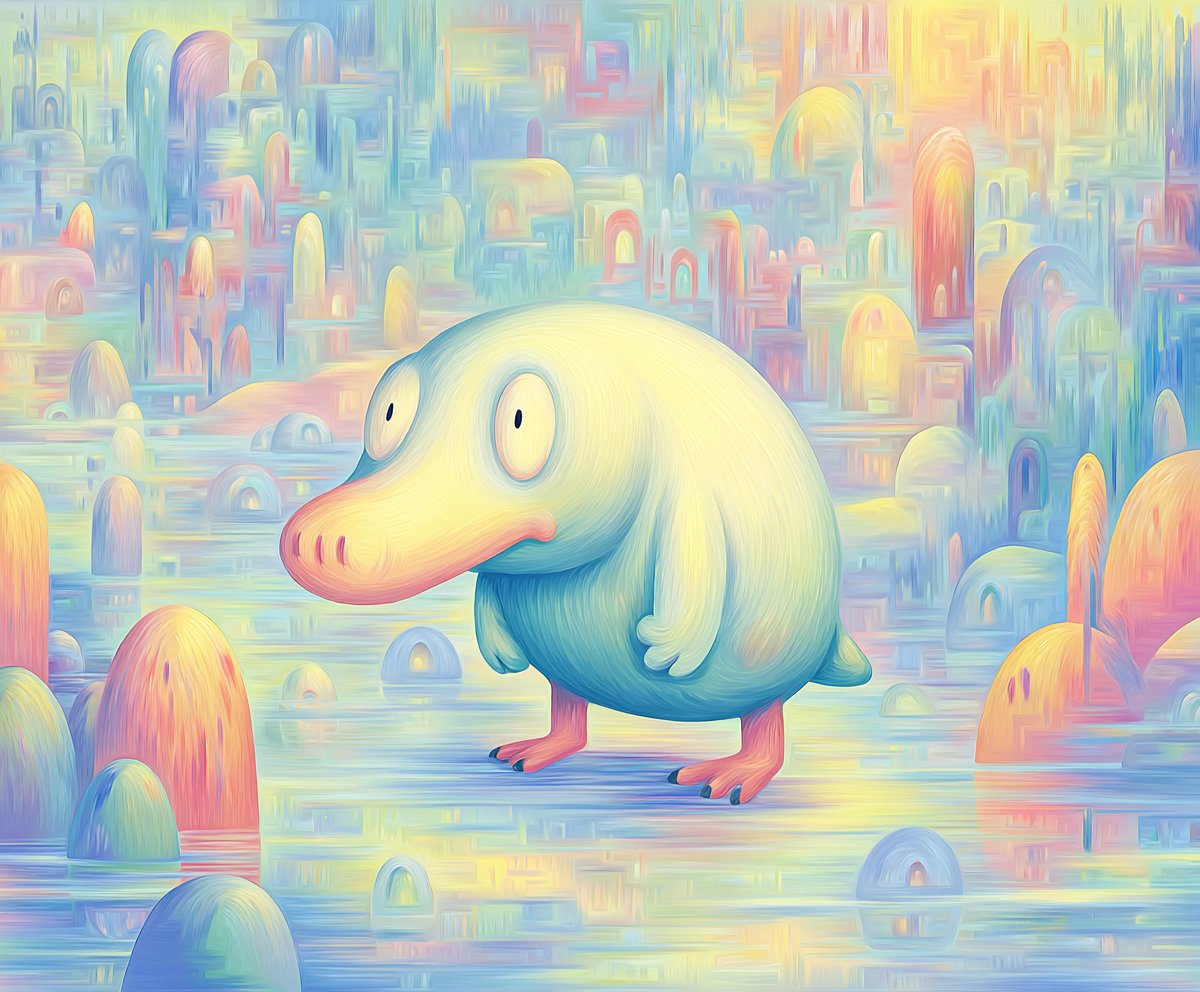 Today's Daily Theme still: monotreme on #midjourneyv7 
#CzechAIArtists #AI #Midjourney #Aiartcommunity #AIart