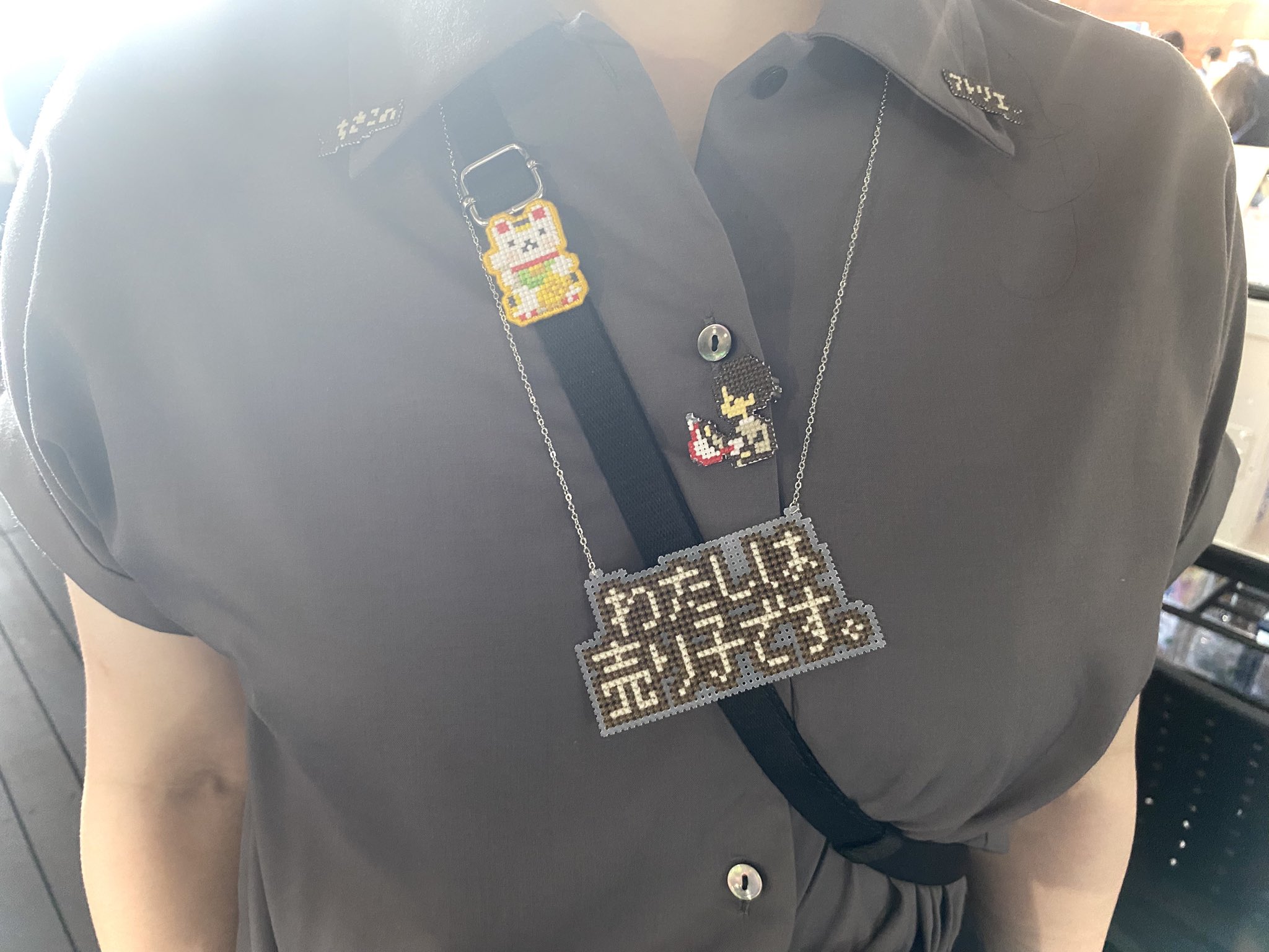 アンティークキルト＆アニマル刺繍クロスハンドメイド·͜· ♡ アンティークキルト＆アニマル刺繍クロスハンドメイド·͜· ♡
