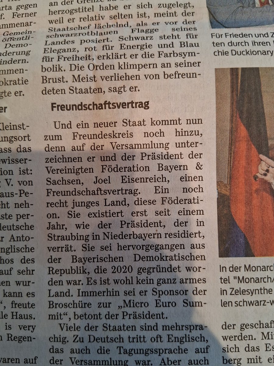 Ich habs kaum geglaubt aber ich bin zusammen mit Duckionary in der Zeitung gelandet zum Micro Euro Summit 2025 in Romkerhall. Das bewirken Freundschaftsverträge. Wahnsinn. Ich flip gleich aus.