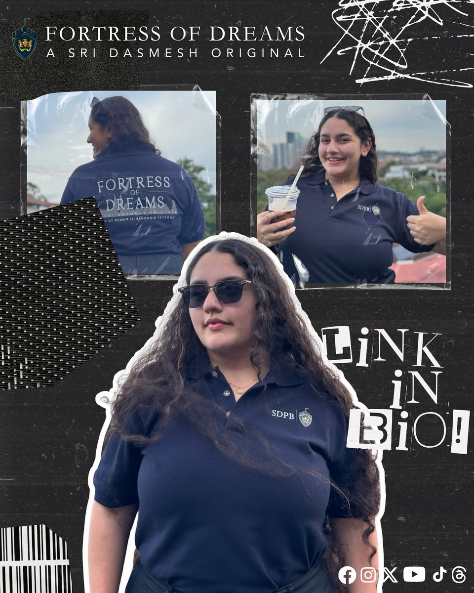 sridasmeshpb's tweet photo. Smart, sharp, and made for the moment.
The Fortress of Dreams Polo Shirt is yours for RM50.

🛍 Merch: https://t.co/xA1kJ79Bb5

🎟 Tickets (10% OFF B &amp; C Reserve with code SDPB
2025):
https://t.co/pjFbA4y5j4
nt/149158

#FortressOfDreams #TeamDasmesh
#sridasmeshpipeband https://t.co/dQLyEHjk2G