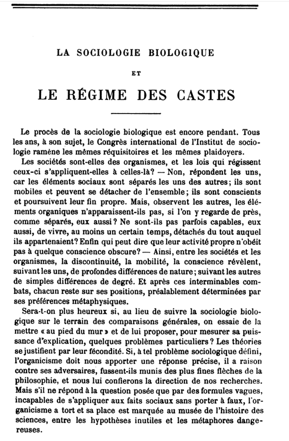 "Dire que deux êtres veulent être égaux même s'ils sont dissemblables, cela ne signifie rien si on le dit de deux cellules; mais de deux hommes, cela signifie tout, car cela veut dire que, par le miracle de l'humanité, la diversité ne commande pas forcément l’inégalité" (Bouglé)