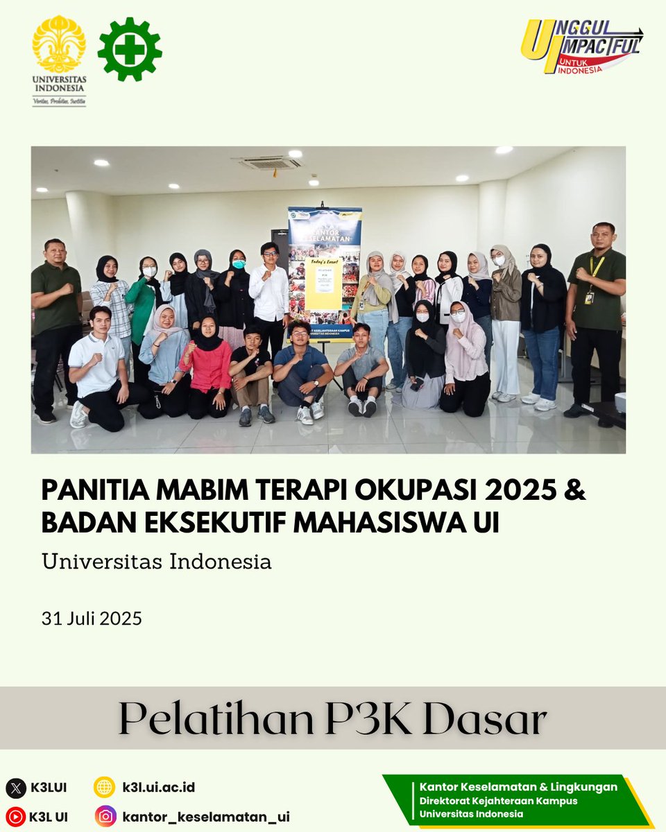 Kantor Keselamatan dan Lingkungan UI tweet media