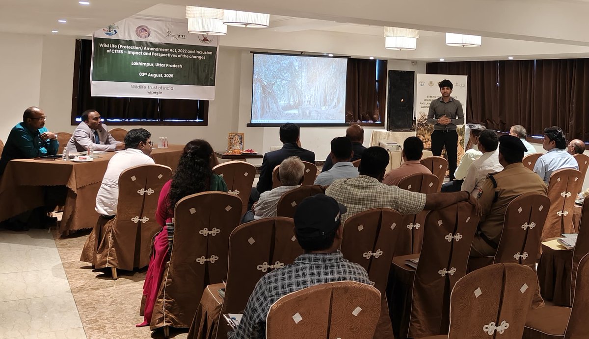 WTI held a Wild Life (Protection) Amendment Act, 2022, workshop in Lakhimpur #UttarPradesh, on August  3, bringing together the judiciary, <a href="/UpforestUp/">Environment, Forest and Climate Change Department</a> &amp; Sashastra Seema Bal (SSB) to strengthen collaboration in wildlife crime prevention &amp; legal enforcement. Supported by <a href="/StateINL/">US Dept of State INL</a>