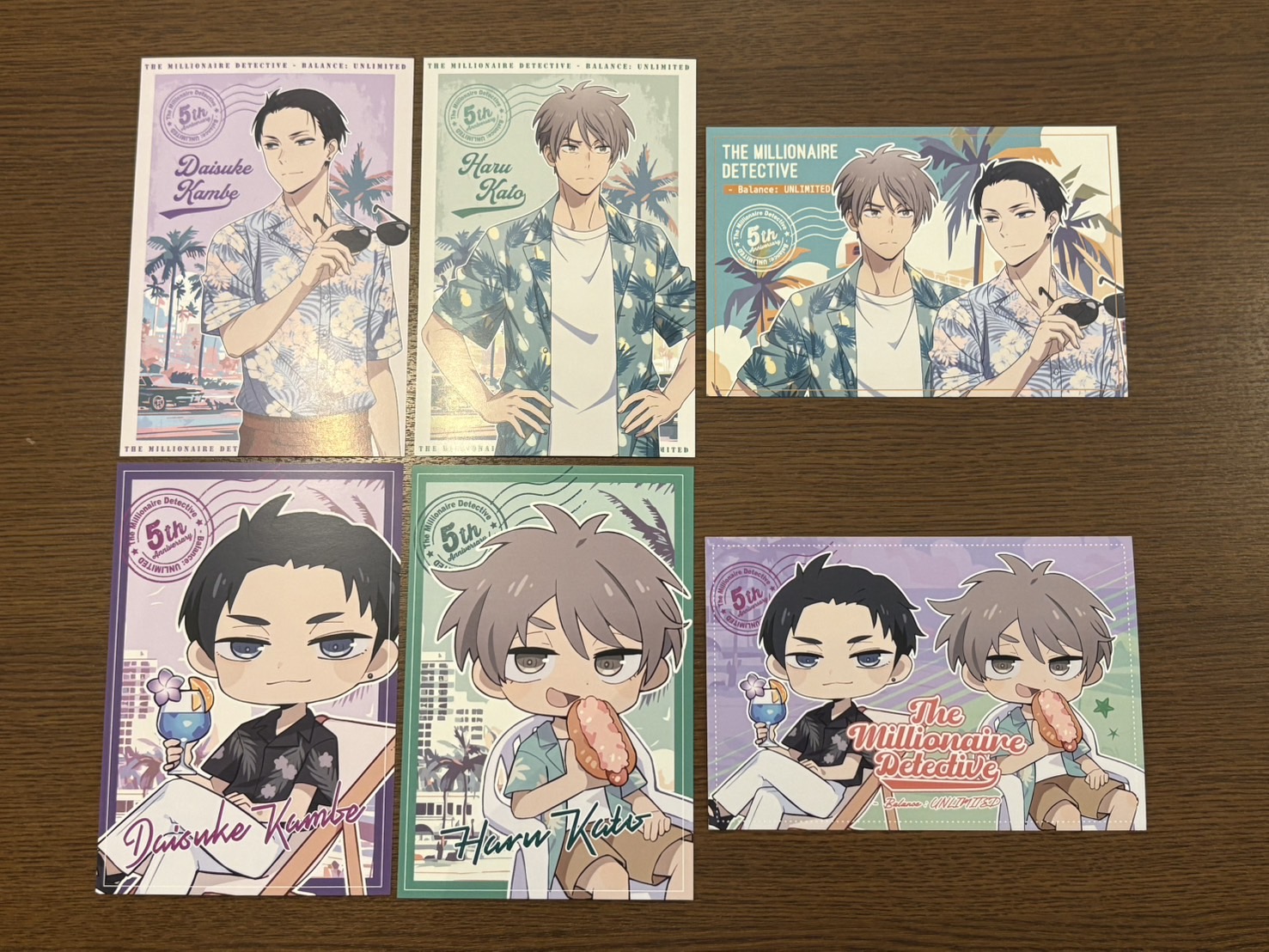 ♡富豪刑事BUL♡ノイタミナカフェ　ランチョンマットなど TVアニメ「富豪刑事 Balance:UNLIMITED」5周年記念キャンペーン