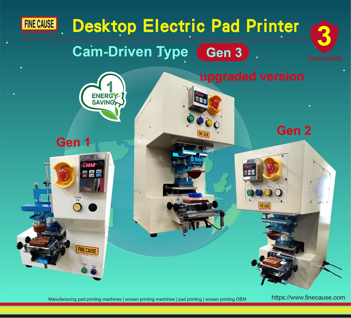 FinecausePrint's tweet image. FC-161ANE-Gen 3
Desktop Electric Pad Printer (Cam-Driven Type) – 3rd Generation
finecause.com/product/329Zx2…

#PadPrinter
#DesktopPadPrinter
#ElectricPadPrinter