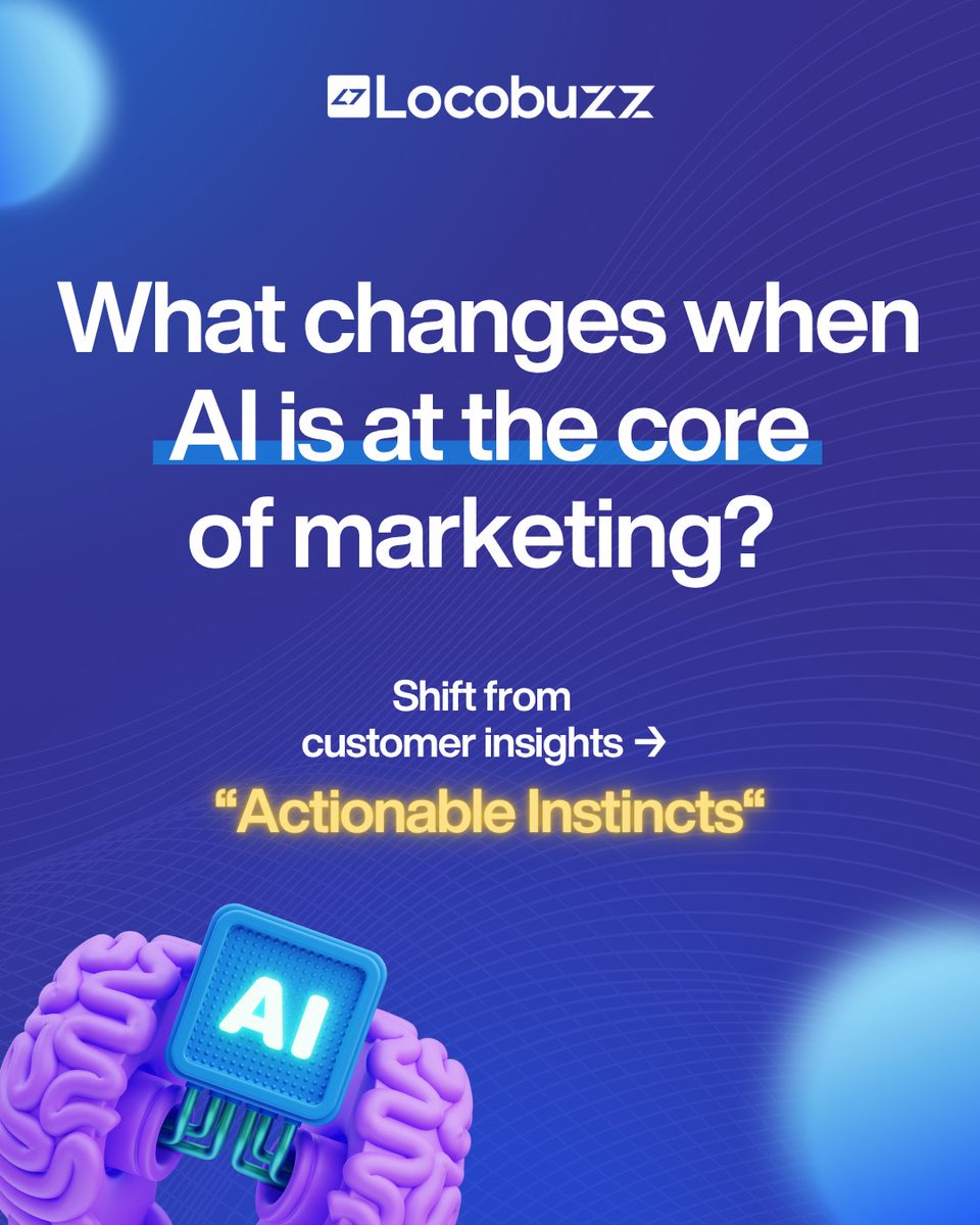 Locobuzz AI Story is here
 AI at the core. Customer Insights that feel like instincts.

Discover Locobuzz's AI Story here - locobuzz.com/ai-at-the-core…

#CX #CustomerExperience #ProductLaunch #Marketing #Insights #Analytics #SocialIntelligence #ORM #ReputationManagement #GenAI