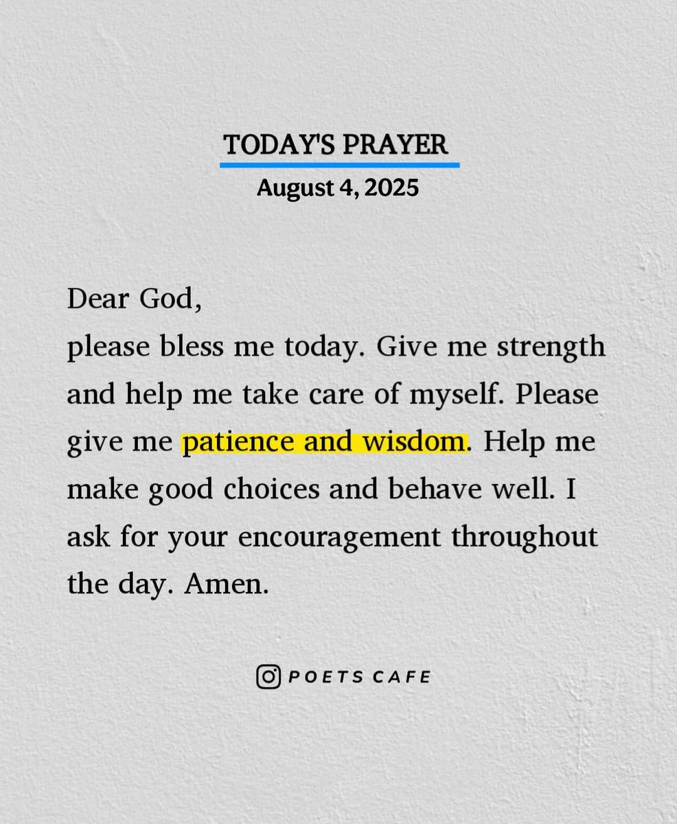 Today's prayer