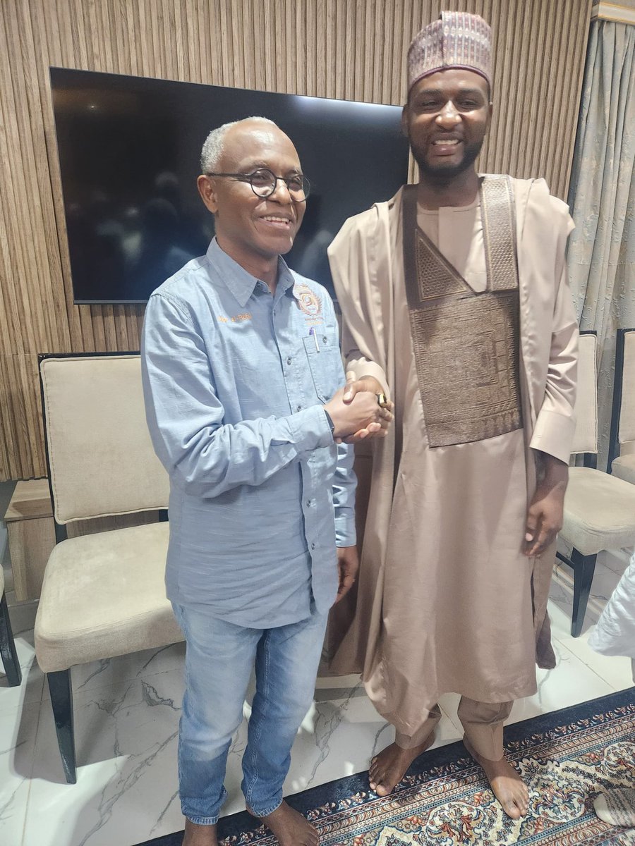 It was an honour to visit Malam Nasiru <a href="/elrufai/">Nasir Ahmad El-Rufai</a> yesterday at his Kaduna residence. His unwavering integrity and wealth of experience remain a guiding light for progressive leadership in Nigeria.
