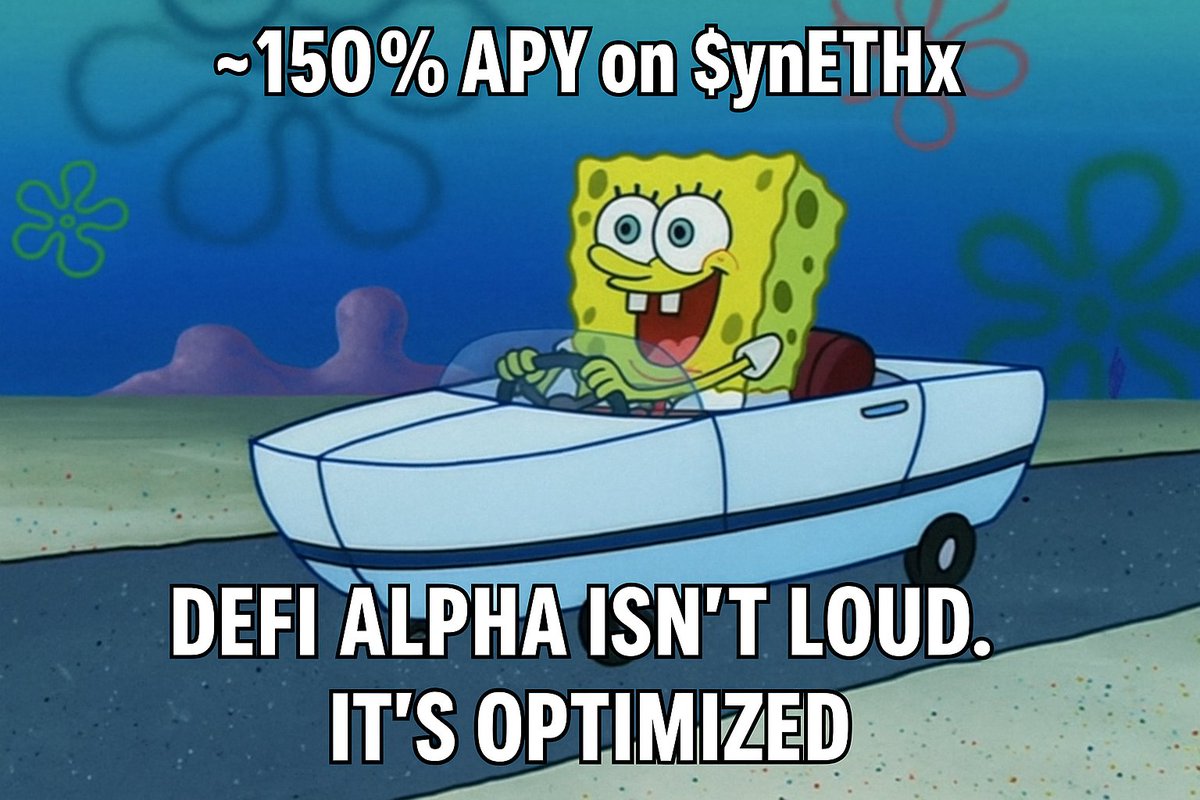 jude_pexrey's tweet photo. When you find out ~$150% APY on $ynETHx is real...
and quiet yield > noisy hype 😎📈
DeFi isn’t about noise, it’s about optimization.
@YieldNestFi
👉 https://t.co/BFMKskk3Y9
#YieldNest #ynETHx #RealYield #DeFiAlpha https://t.co/Corfe5fIiw