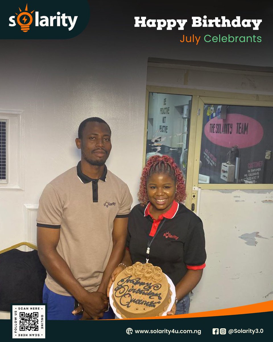 solarity4u's tweet image. Spreading smiles and good vibes! 🥳 Happy belated birthday to our amazing July celebrants! We hope you had a day as wonderful as you are. Here's to more joy, success, and shining bright with the Solarify team! #Solarity #BirthdayCelebration #TeamAppreciation