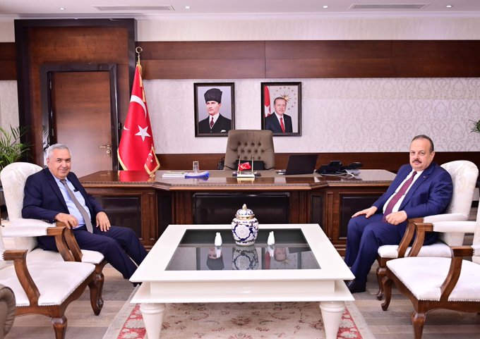 Mülkiye Başmüfettişi Cemal Yıldız, Vali Yakup Canbolat’ı Ziyaret Etti