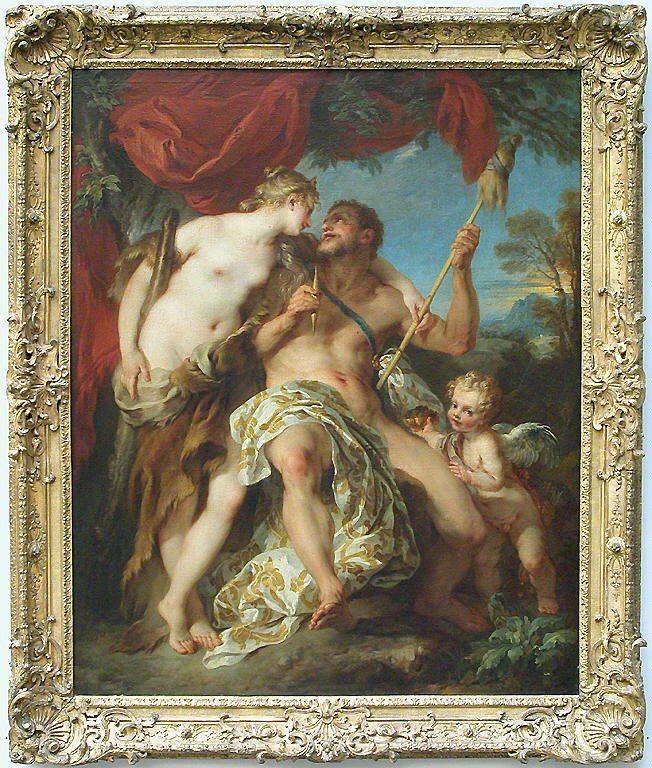 CBreteuil's tweet photo. [🪡Hercule et Omphale💪🏻]
#CarnetDeCulture

1724, François Lemoyne livre cette pépite baroque ⤵️

Sexe (avec accessoires 😳), lamentable tentative de viol 😬, travestissement 😋... Cette toile raconte bien plus qu'elle n'en a l'air. 

🧶Un fil pour tenter de vous démêler cela 😅