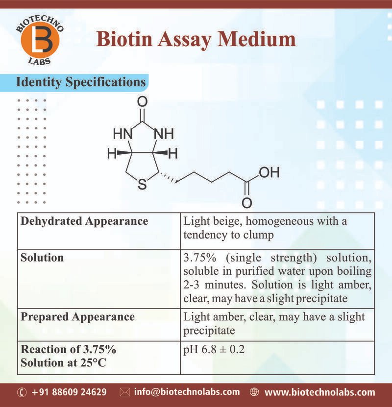 BTL Biotechno Labs Pvt Ltd (@biotechnolabs) on Twitter photo Biotin Assay Medium – Trusted Quality for Precise Nutritional Analysis
📷 For enquiry, reach out to us at info@biotechnolabs.com/www.biotechnolabs.com.
#BiotinAssayMedium #MicrobiologyMedia #NutritionalAnalysis #PharmaQuality #BiotinTesting #BTLBiotechnoLabsPvtLtd Biotin Assay Medium – Trusted Quality for Precise Nutritional Analysis
📷 For enquiry, reach out to us at info@biotechnolabs.com/www.biotechnolabs.com.
#BiotinAssayMedium #MicrobiologyMedia #NutritionalAnalysis #PharmaQuality #BiotinTesting #BTLBiotechnoLabsPvtLtd