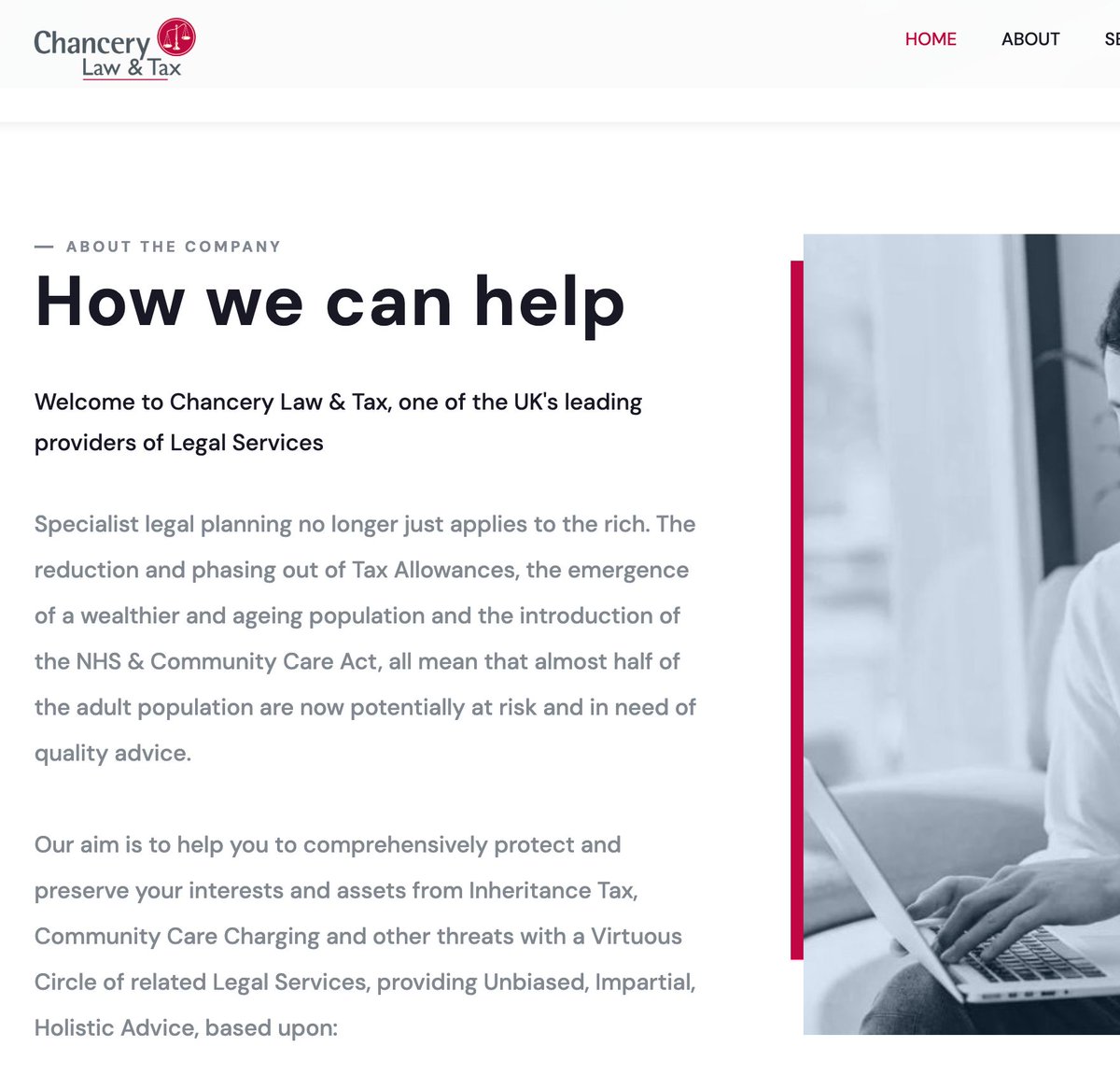 Chancery Law &amp; Tax is "one of the UK's leading providers of Legal Services". It appears to have no employees or directors with any legal or tax qualifications. 

And it's a one man argument for regulating tax advice.

Quick thread:
