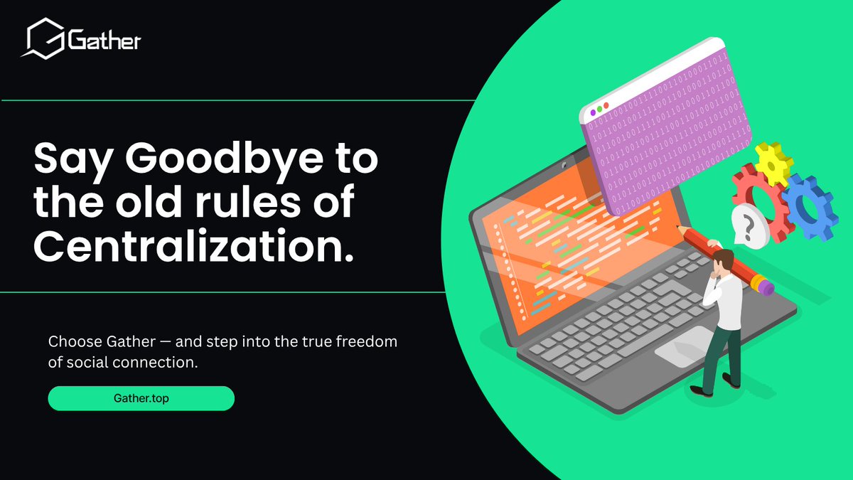 Say goodbye to the old rules of centralization.
 Choose Gather — and step into the true freedom of social connection.

Gather is your private, secure, and decentralized social platform — built for people, not platforms.
🔐 Own your identity
💬 Control your conversations
🌐