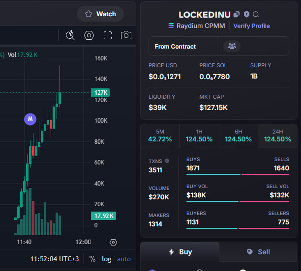 BernettaPr96393's tweet photo. Hey guys, blink and you miss it—#lockedinu just 13x’ed like magic!

NEXT'CALL HERE https://t.co/fzhyqh5X6I ✅
CA: 8KRJnbxMbJ7Bhi2NB4bP5FecXAUbD64mKe7p6ZPKbonk https://t.co/mMk1T8x1AL