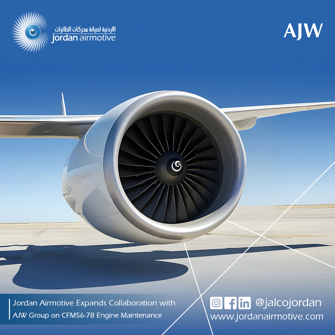 We are proud to expand our collaboration with AJW Group on the CFM56-7B engine platform.

This step strengthens our global MRO support and reflects our shared commitment to performance and reliability.

🔗 shorturl.at/XyG4H 

#Aviation #MRO #CFM56 #JordanAirmotive #AJWGroup