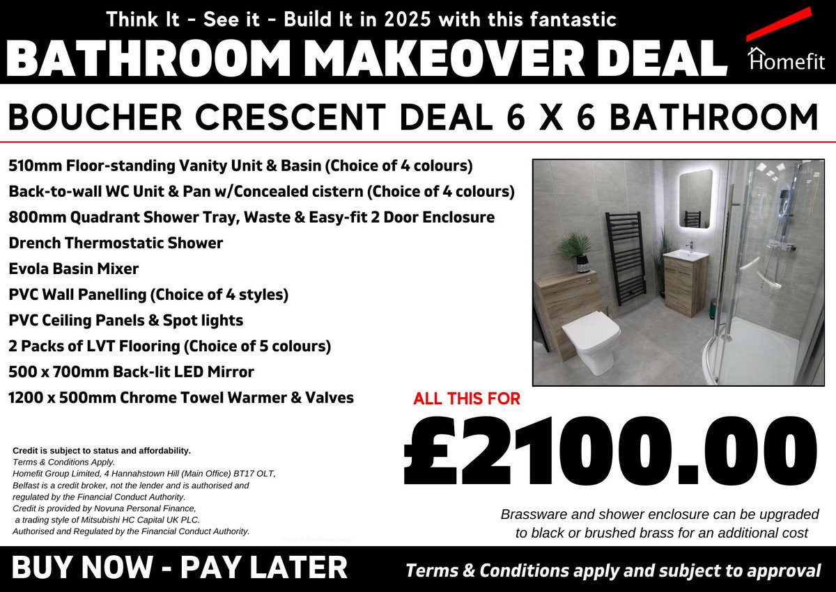 BATHROOM DEALS GALORE at <a href="/HomefitLTD/">Homefit - Belfast</a>