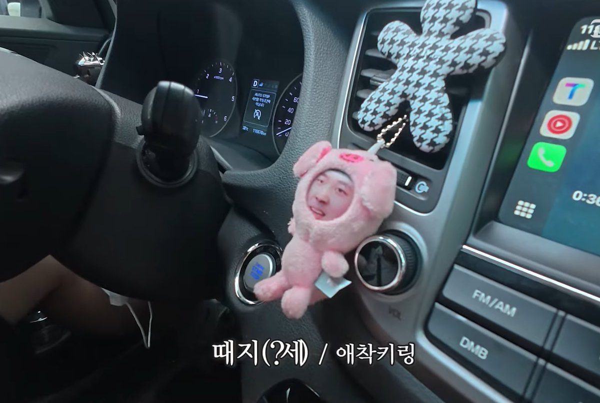 와 차에 자기 모에화 인형 달아놓는 야구선수