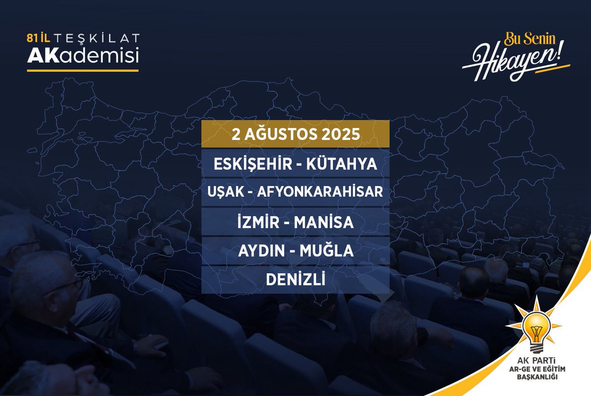 77/81 ✅

Teşkilat Akademisi eğitimlerimiz 2 Ağustos Cumartesi günü 9 ilimizde, teşkilatlarımızın yoğun ilgisiyle gerçekleştirildi.

#BuSeninHikayen