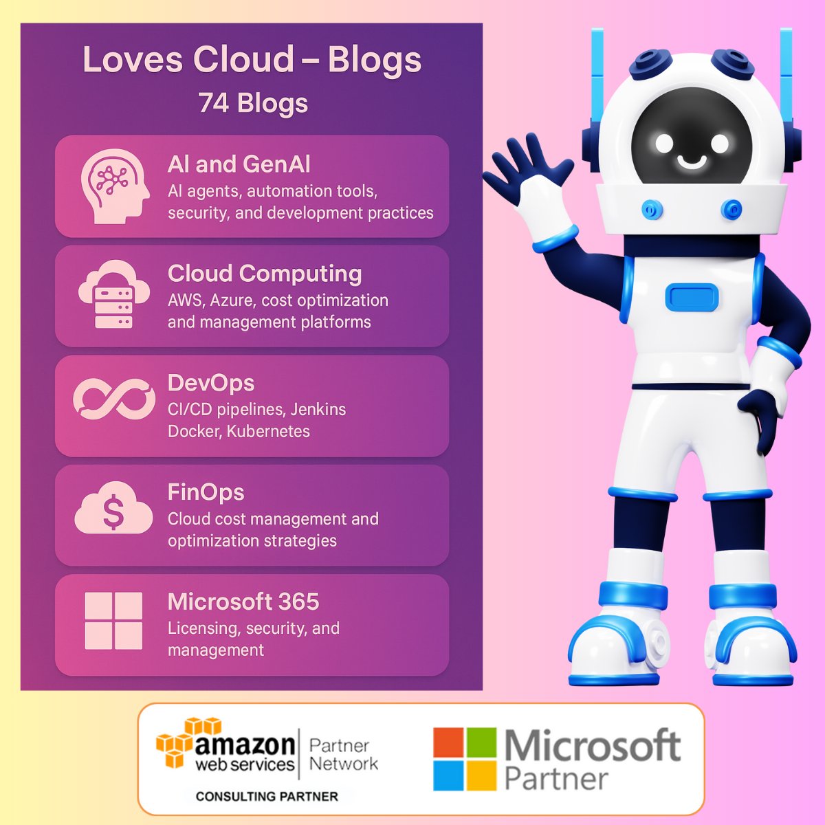 allovescloud's tweet image. 📚 75 + blogs &amp;amp; counting! From AI agents to FinOps deep-dives, Loves Cloud’s knowledge hub keeps founders &amp;amp; tech leaders ahead of the curve. Explore 👉 loves.cloud/blog/ #LovesCloud #TechInsights