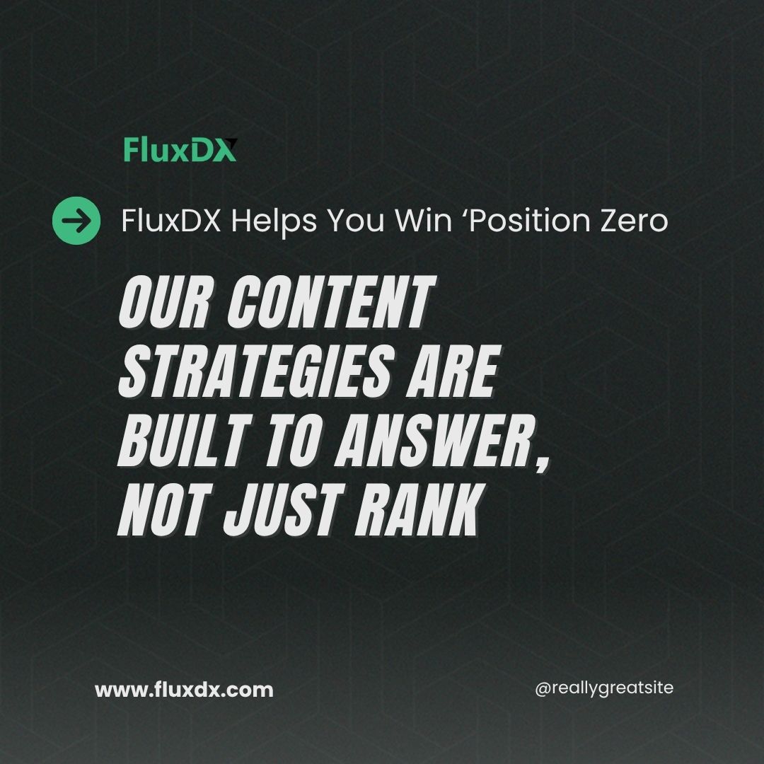 FluxDX's tweet image. Tired of getting lost in AI search? 🤔
Featured snippets are your new shortcut to visibility.
We design content to answer—not just appear.
Let's put your business on top.
#FeaturedSnippets #AEO #ZeroClickSearch #ContentSEO #AnswerOptimization #FluxDX