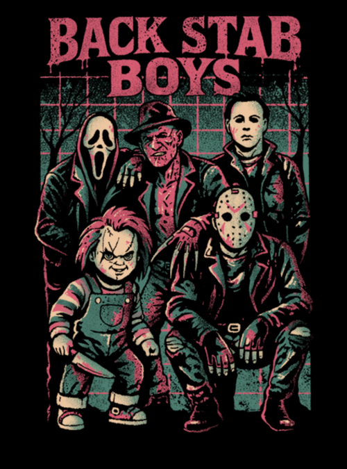 "Back Stab Boys" for just 12hr more on qwertee.com/last-chance RePost for chance at FREE TEE!