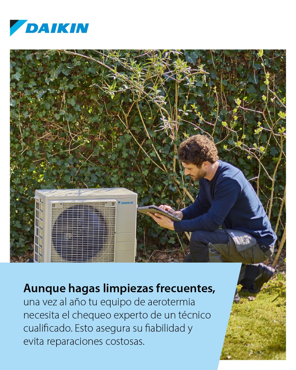 Revisiones anuales: la clave para que tu aerotermia siga funcionando a la perfección por muchos años. ¿Cuándo fue la última vez que hiciste una? 🤔
