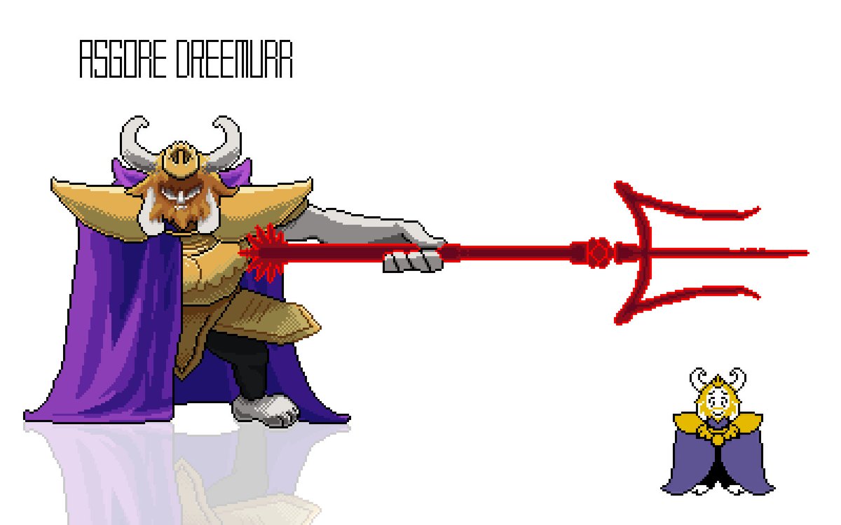 ASGORE DREEMURR
#undertale 
#pixelart