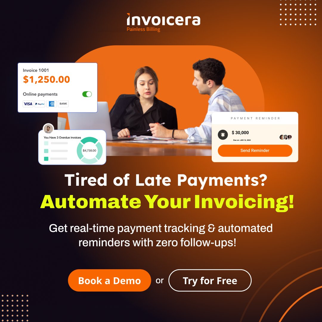 Are your clients paying late or is your billing system the problem?

Finance Directors, automate your invoicing with smart templates, reminders &amp; audit trails.

📉 Cut delays.
📈 Boost cash flow.

🎁 Start free trial: invoicera.com/?free-trial=&u… 

#SmartInvoicing #FinanceDirector